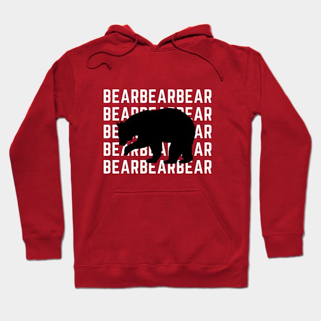 Black bear design Hoodie by TheWrightLife